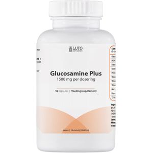 LUTO - Glucosamine Plus - Supplement - 90 Capsules - 1500 mg Glucosamine
