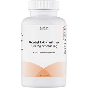 Luto Supplements - Acetyl L-Carnitine - 1000 mg per dagdosering - Hoog gedoseerd - Bio-actieve vorm van carnitine - vegan - 90 Vcaps