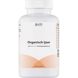 Luto Supplements - Organisch ijzer - Rijke mix aan Aminozuren - Premium eiwitconcentraat - Vermindert vermoeidheid *¹ - Ondersteunt het afweersysteem *² - 150 capsules