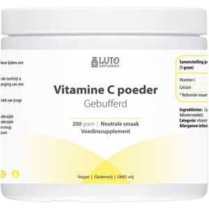 Luto - Gebufferd Vitamine C Poeder - 200 g - Veganistisch