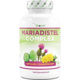 Mariadistel artisjok paardenbloem complex - 365 capsules (6 maandvoorraad) - hoge dosering met 80% silymarine & 2,5% cynarine - laboratoriumgetest - veganistisch - LUTO Supplements