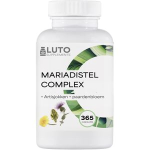 Antioxidanten - 365 Capsules - Mariadistelextract - Artisjokextract - Paardenbloemwortel