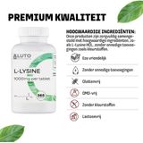 LUTO - L-Lysine - 365 Tabletten - 1000 mg per Tablet - Veganistisch