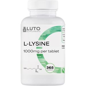 LUTO - L-Lysine - 365 Tabletten - 1000 mg per Tablet - Veganistisch