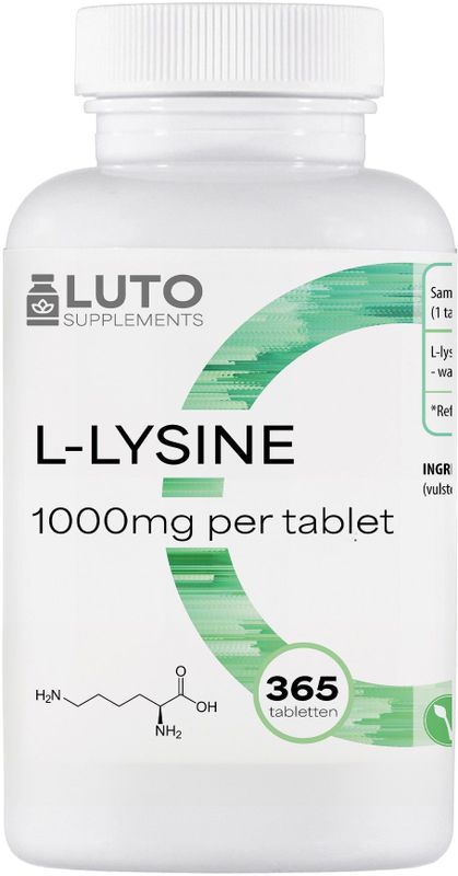 LUTO - L-Lysine - 365 Tabletten - 1000 mg per Tablet - Veganistisch