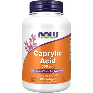 NOW Foods - Caprylic Acid - Vetzuren - 600 mg - 100 Softgels