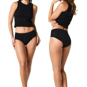 Bamboo Elements - Menstruatie Ondergoed - Zwart - Brief - Menstruatieslip