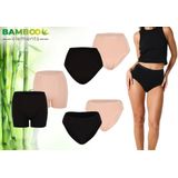 Bamboo Elements - Menstruatie Ondergoed - Zwart - Viscose - Absorptievermogen 2-3 Tampons