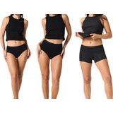 Bamboo Elements - Menstruatie Ondergoed - Zwart - Viscose - Absorptievermogen 2-3 Tampons