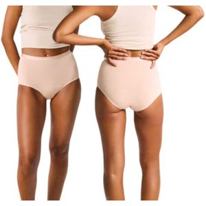 Bamboo Elements - Menstruatie Ondergoed - High Waist Brief - Nude - Ondergoed Dames Slips