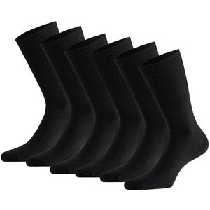 Comfort Essentials - Diabetessokken - Zwart - 6 Paar - Antipress