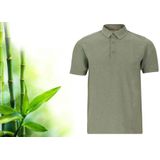 Bamboe - Herenpolo - Groen - Regular Fit - Zijdezacht - Extra Lang