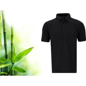 Bamboe - Herenpolo - Donkergrijs - Regular Fit - 3XL