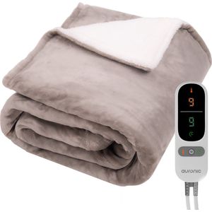 MONHOUSE Premium zachte fleece elektrische deken - verwarmde onder deken - eenpersoons 90 x 190 cm - volledig uitgeruste verwarmde matrashoes - afneembaar en machinewasbaar - Controller meerdere