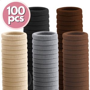 RENALUX - Haarelastiekjes Meisjes zonder Metaal - Haar Elastiekjes XXL Set 5 Kleuren - Totaal 100 Stuks