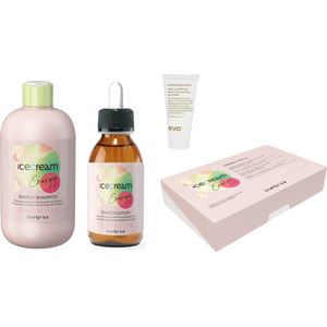 Inebrya - Ice Cream Energy Shampoo 300ML - Energy Lotion 125ML + Energy Patch + Gratis Travel Size