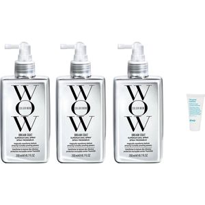 3 x Color WoW Dream Coat Spray Supernatural - Haarspray - 200 ml + WILLEKEURIG Travel Size