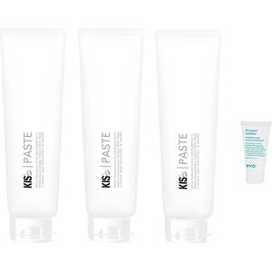 3x Kis Styling Hair Paste 150ml + WILLEKEURIG Travel Size