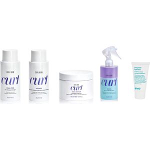 Curl Wow Snag Free Pre Shampoo Detangler + Hooked Clean Shampoo + Motion Lubricating Conditioner + Shook Epic Curl Perfector + WILLEKEURIG Travel Size