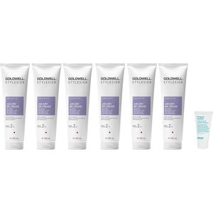 6 x Goldwell - Stylesign Air-Dry BB Cream - 125 ml + Gratis Evo Travelsize