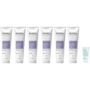 6 x Goldwell - Stylesign Air-Dry BB Cream - 125 ml + WILLEKEURIG Travel Size