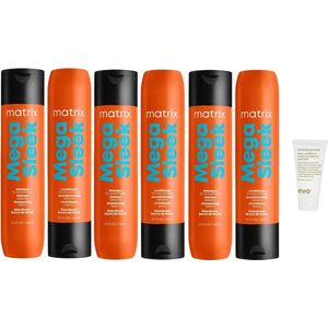 Matrix - Total Results Mega Sleek - 3x Shampoo 300ML + 3x Conditioner 300ML + WILLEKEURIG Travel Size