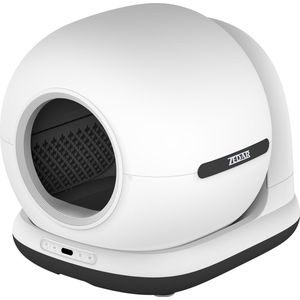 Automatische Kattenbak - Zelfreinigende Kattenbak - Inclusief App - Met kattenbakmat en 3 rollen opvangzakjes - 82L XXL- Zedar K1200