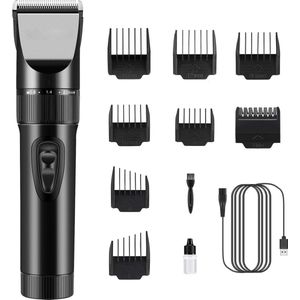 Haartrimmer voor Mannen - Professionele Precisie - Draadloos Oplaadbaar - Geschikt voor Kinderen en Gezinnen - Haarsnijder met Verstelbare Snijlengtes - Compact en Draagbaar - Trimmen en Stylen