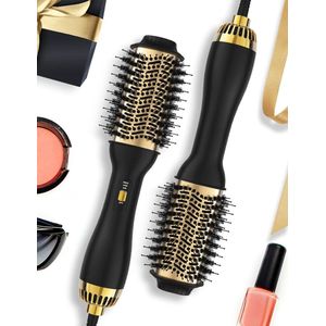 Fohnborstel Roterend - Ionic Technologie voor Glanzend Haar - Warmteluchtborstel met Keramische Coating - 3-in-1 Haarstyler - Droog en Style in één - Geschikt voor Alle Haartypes