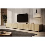 TV-Meubel Calabas - Eiken - Latten  - 300 cm