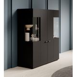 Meubella Dressoir Charo - Zwart - 110 cm