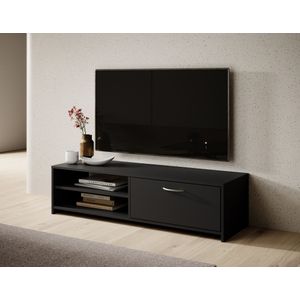 Meubella - TV-Meubel Cajsa - Zwart - 120 cm