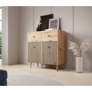 Meubella - Dressoir Bali - Eiken - 90 cm