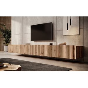 Meubella - TV-Meubel Pepinos - Eiken - 300 cm
