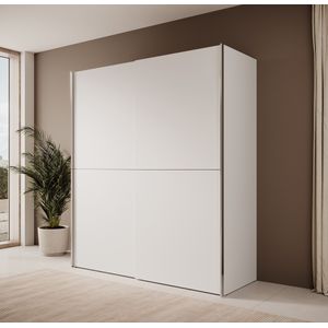 Meubella - Kledingkast Dumas 2 - Wit - 170 cm