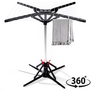 Nexxt - Elektrische Ronddraaiende Droogmolen - 17 Meter Waslijn - Lichtgewicht