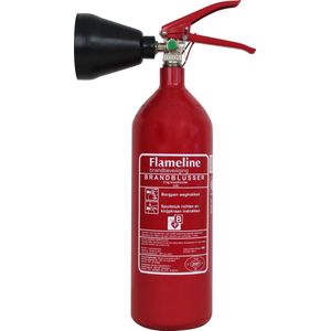 CO2 brandblusser 2 kg - vorstvrije brandblusser - Incl. wandbeugel en keuringssticker