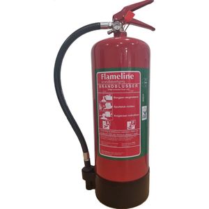 Schuimblusser 9 liter - vet brandblusser fluorvrij schuim - brandklasse ABF - Incl. wandbeugel en keuringssticker
