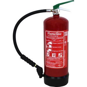 Schuimblusser 6 liter - vorstvrije brandblusser schuim - brandklasse ABF - Incl. wandbeugel en keuringssticker