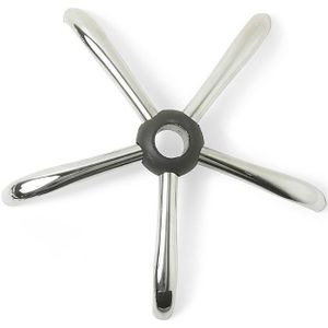 ZenGrowth - Voetkruis - Chroom - 48 cm - Geschikt voor Zadelkrukken en Tabourets