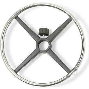 ZenGrowth - Voetring - Verchroomd Metaal - Diameter 38 cm - Geschikt voor Zadelkrukken