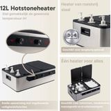 ZenGrowth - Hotstone Heater - 12 Liter - Elektronisch Display - Massageolie Verwarmer - Handdoek Verwarmer - Kruidenstempel Verwarmer