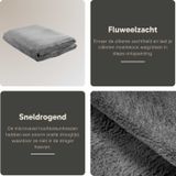 ZenGrowth - Massage Handdoek Massagetafel - Grijs - 100x220cm - Microvezel - Sneldrogend