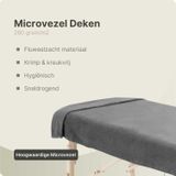 ZenGrowth - Massage Handdoek Massagetafel - Grijs - 100x220cm - Microvezel - Sneldrogend