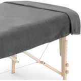 ZenGrowth - Massage Handdoek Massagetafel - Grijs - 100x220cm - Microvezel - Sneldrogend