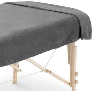 ZenGrowth - Massage Handdoek Massagetafel - Grijs - 100x220cm - Microvezel - Sneldrogend