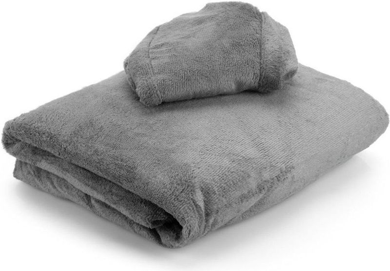 Hoeslaken Massagetafel - Grijs - Microvezel - 185cm x 70-76cm - Sneldrogend - ZenGrowth