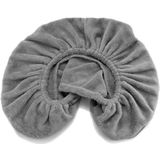 ZenGrowth - Hoofdsteunhoesje Massagetafel - Grijs - Microvezel - 250gr/m2 - Sneldrogend - Herbruikbaar