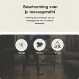 ZenGrowth - Serenza - Hoeslaken Massagetafel - Bruin - Met Uitsparing - 185cm x 70-76cm - Microvezel - Sneldrogend