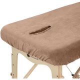 ZenGrowth - Serenza - Hoeslaken Massagetafel - Bruin - Met Uitsparing - 185cm x 70-76cm - Microvezel - Sneldrogend